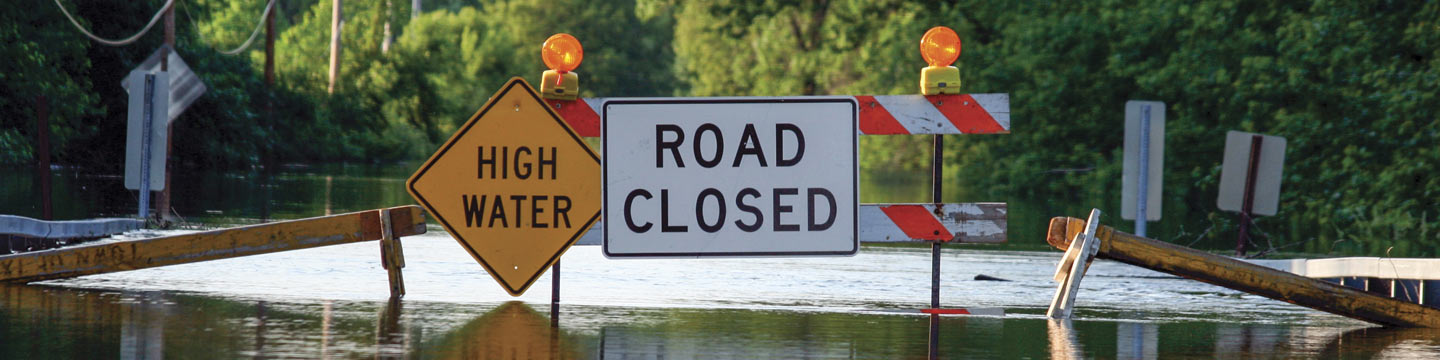 high water road closed